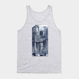 Grey abstract Tank Top